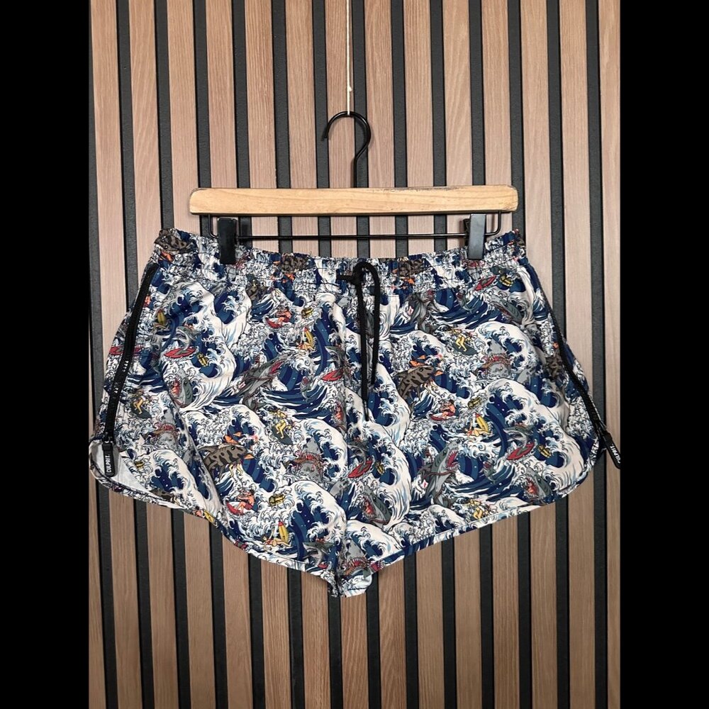Culprit Shorts XXL Mens Blue Ocean Surf Side Zip Swim 2XL